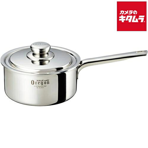 乐天商城 - ビタクラフト オレゴン フタ付き 片手鍋 18cm 2.3L ガス火・IH対応 NO.8671