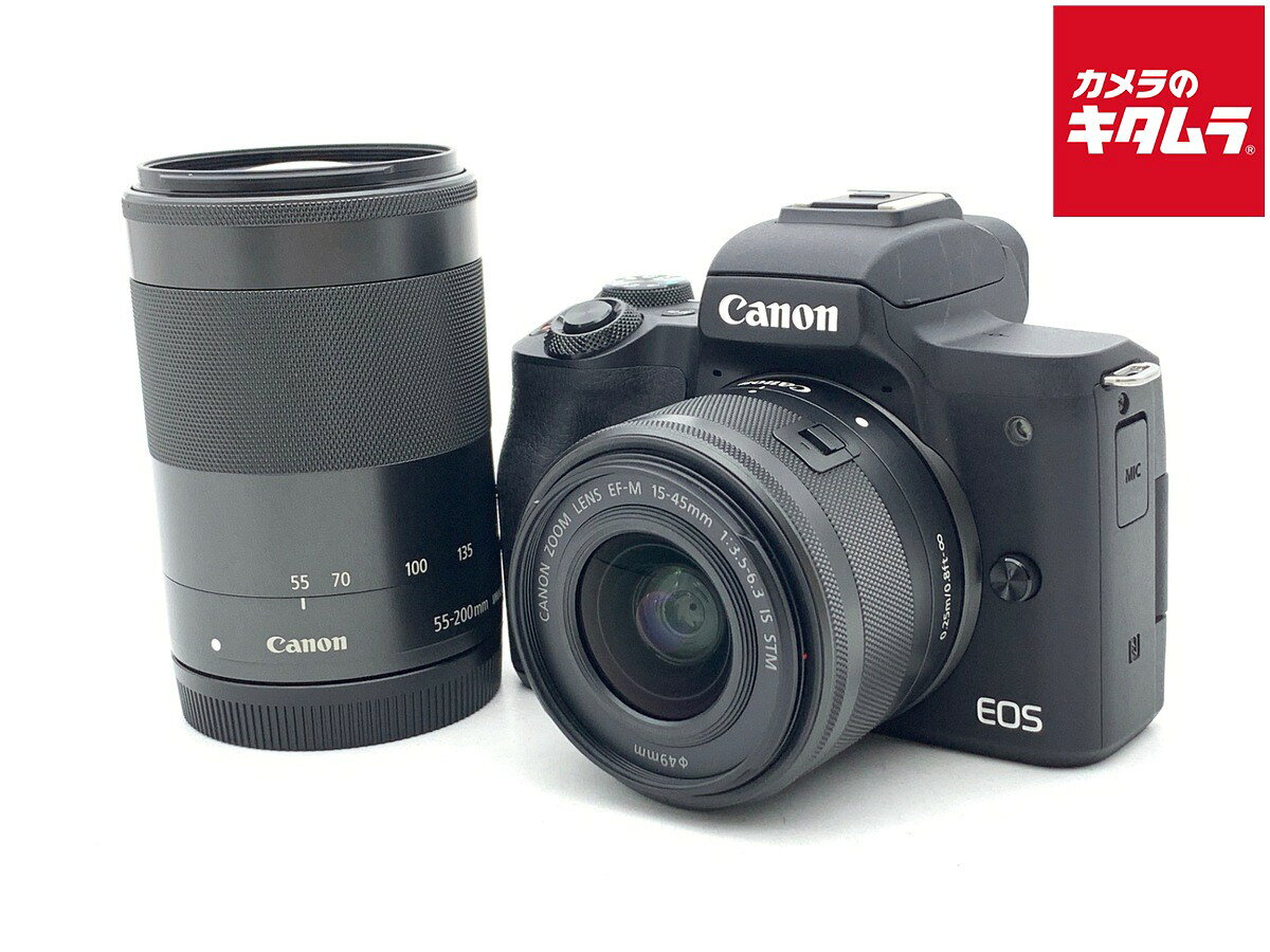 楽天市場】eos kiss m ダブルズームキット(ブラック)の通販