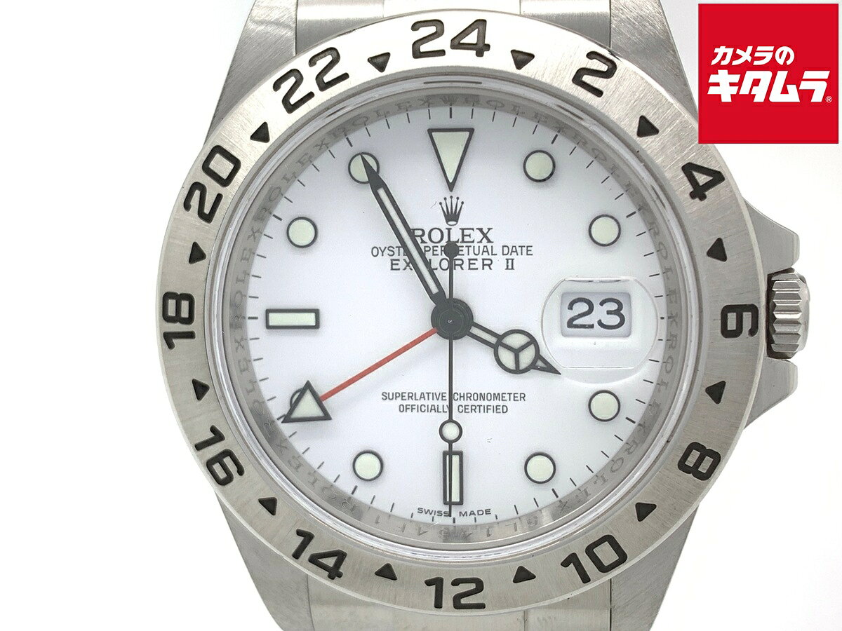 【中古】 【美品】 ロレックス(ROLEX) エクスプローラーII ホワイト 16570 ステンレス 【1年保証】