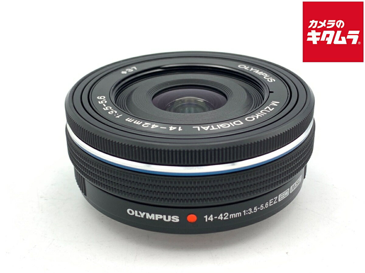 【中古】 【並品】 オリンパス M.ZUIKO DIGITAL ED 14-42mm F3.5-5.6 EZ ブラック 【交換レンズ】 【6ヶ月保証】