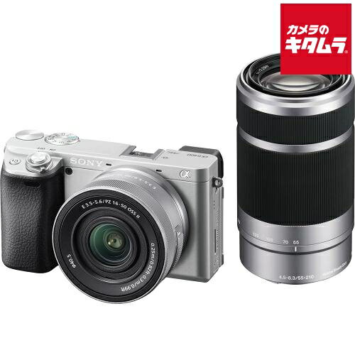 ソニー α6400 ダブルズームレンズキット シルバー [ILCE-6400X S] SONY ミラ ...