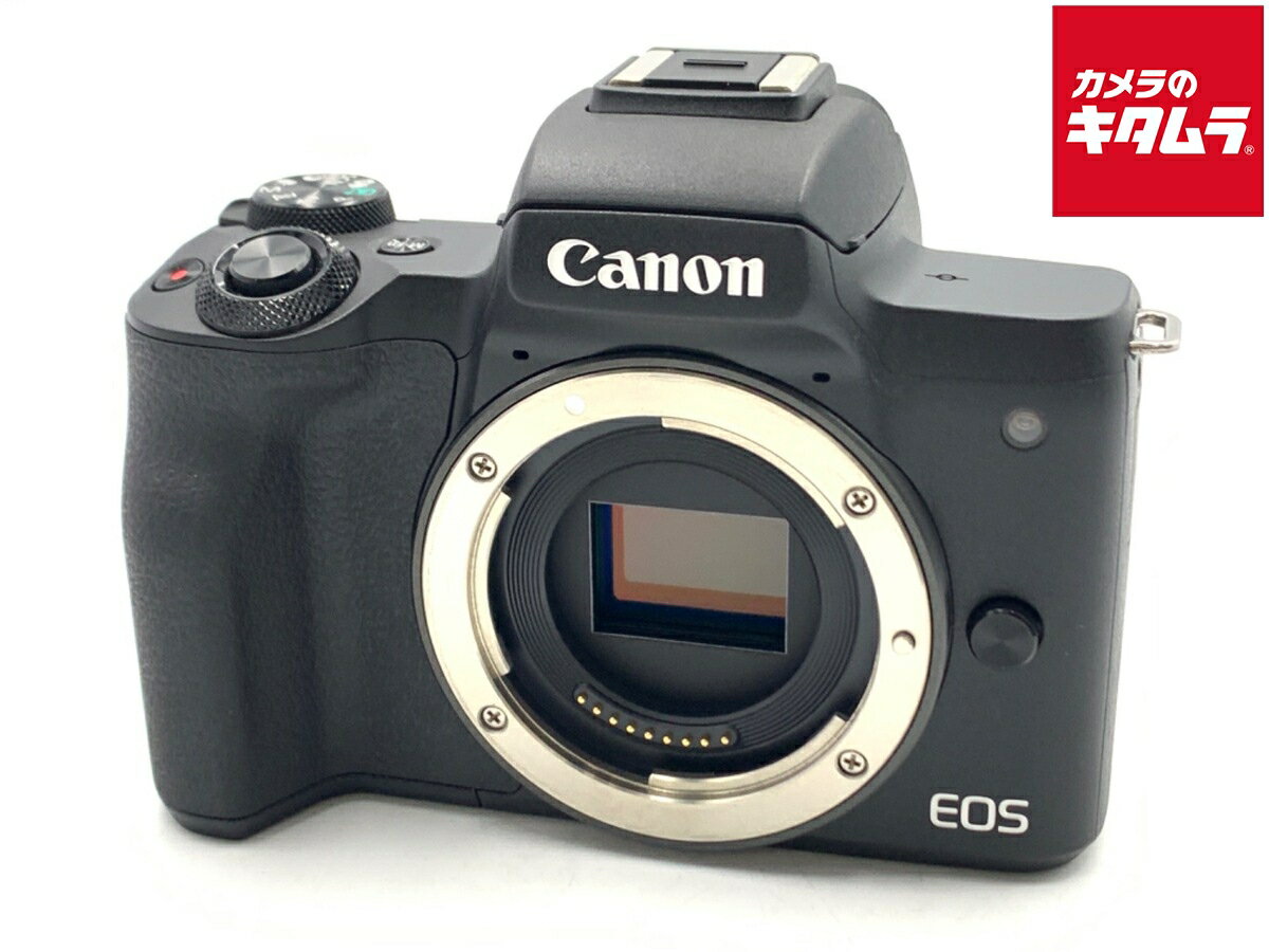 【中古】 【美品】 キヤノン EOS Kiss M ボディ ブラック 【ミラーレス一眼】 【6ヶ月保証】