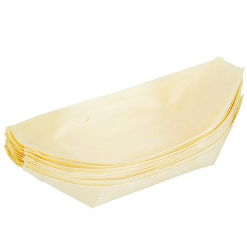 和平フレイズ ｢元祖ヤキヤキ｣ 木製たこ焼き盛り皿 10枚入 21×11cm YR-025