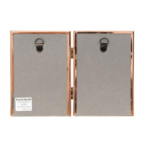 フジカラー 1513TL フォトスタンド Lサイズ 2面 ピンクゴールド [3]