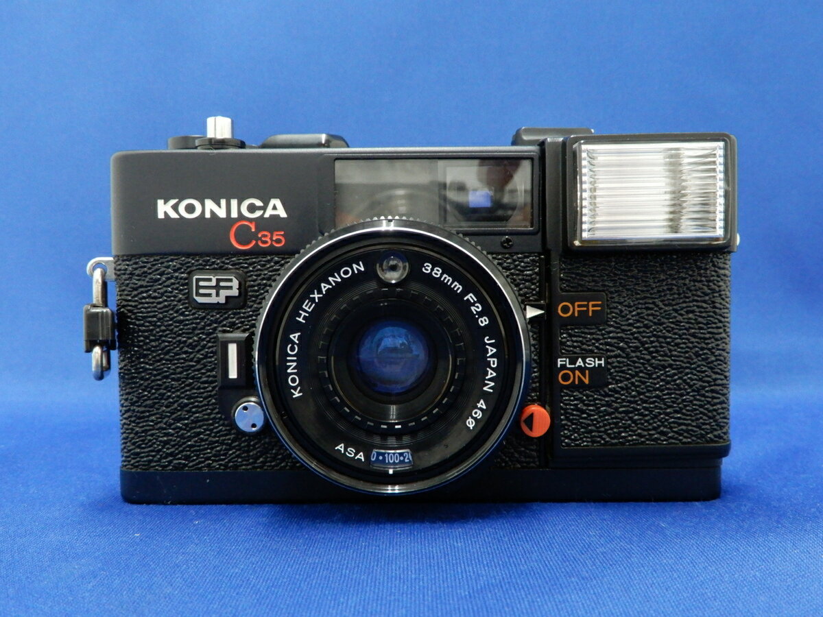 【中古】 【難あり品】 コニカ C35 EF セルフタイマー付き 【フィルムカメラ】