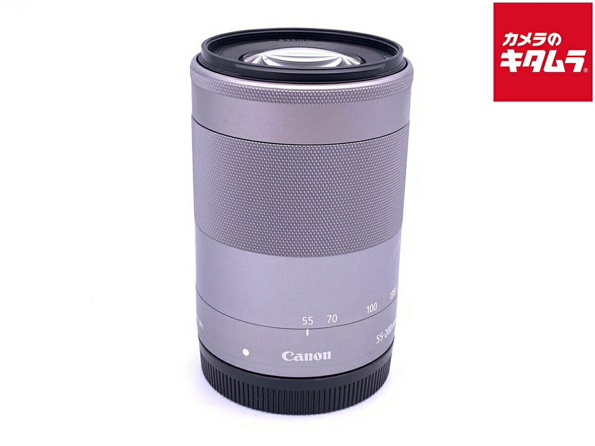 【中古】 【良品】 キヤノン EF-M55-200mm F4.5-6.3 IS STM シルバー 【 ...