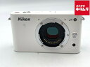 【中古】 【良品】 ニコン Nikon 1 J1 ボディ ホワイト 【ミラーレス一眼】