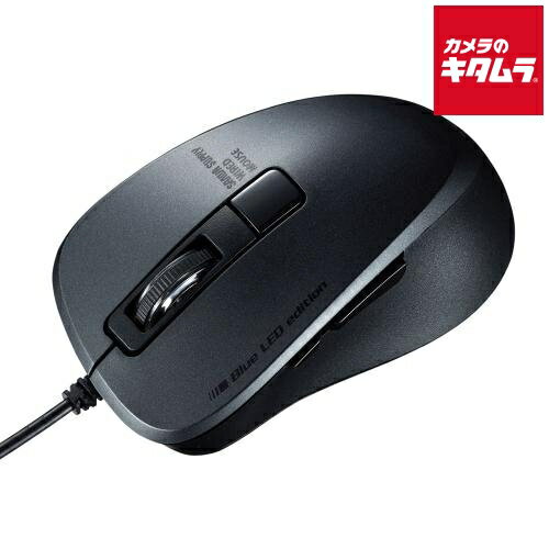 Other - サンワサプライ 静音有線ブルーLEDマウス MA-BL156BK ブラック