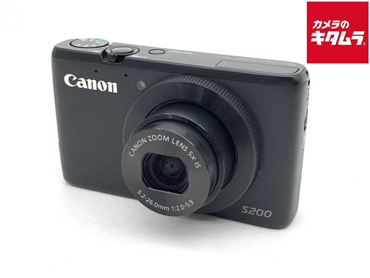 【中古】 【良品】 キヤノン PowerShot S200 ブラック 【コンパクトデジタルカメラ】
