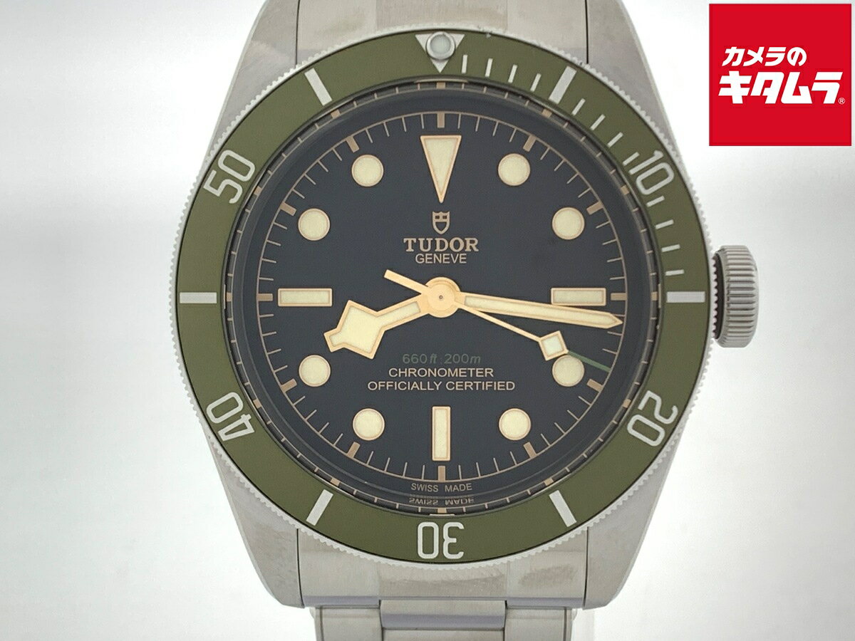 【中古】 【美品】 チューダー ブラックベイ ブラック 79230G ステンレススティール ハロッズ限定 【1年保証】