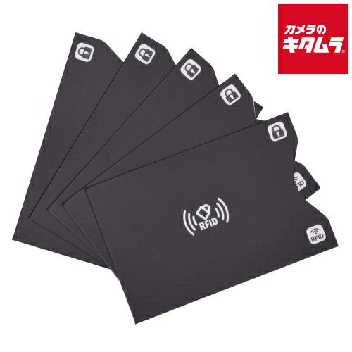 エツミ E-2473 スキミング防止カードケース ブラック 5枚セット