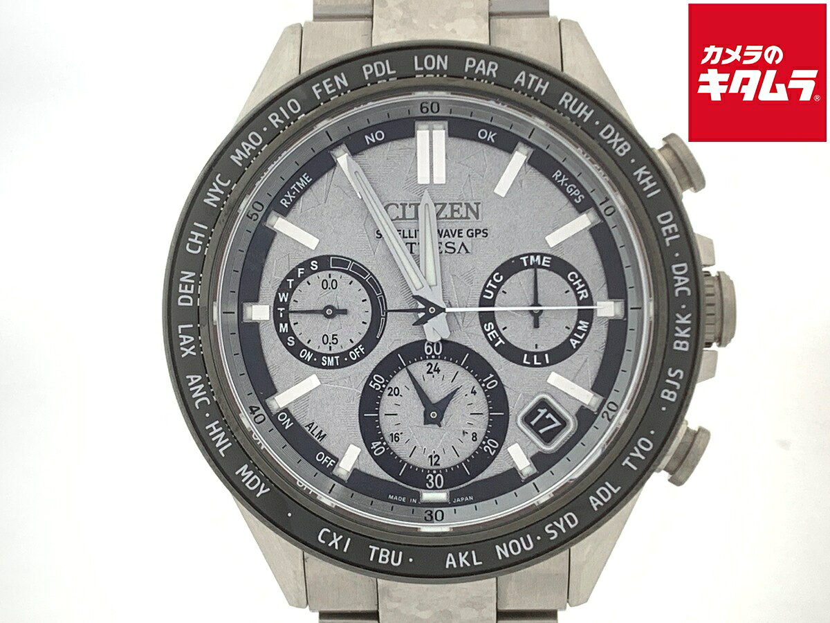 【中古】 【良品】 シチズン アテッサ アクトライン シルバー CC4076-65A/F950-0029S0G スーパーチタニウム プラチナムシャイン 【1年保証】