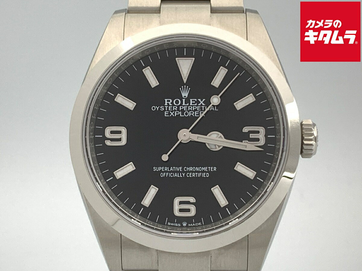 【中古】 【新品同様】 ロレックス(ROLEX) エクスプローラーI ブラック 124270 ステンレス 【1年保証】