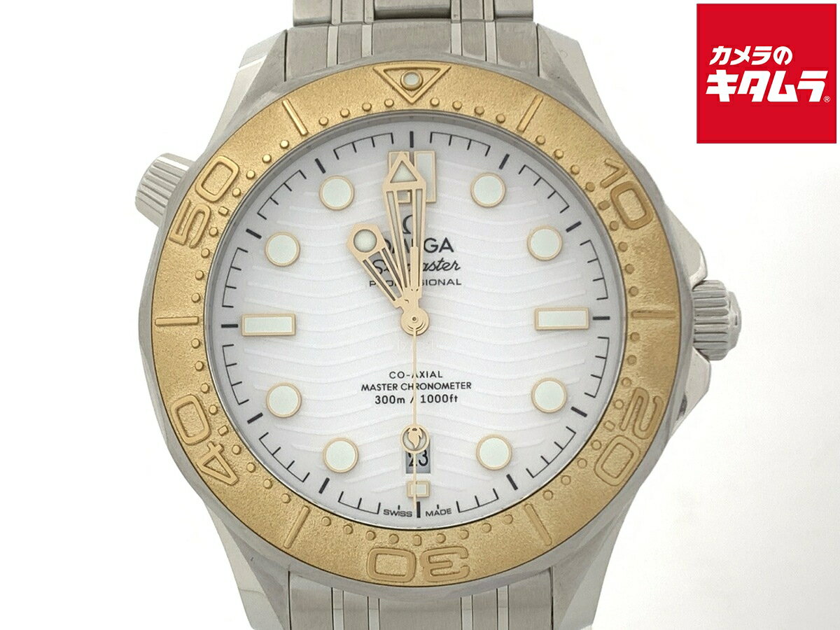 【中古】 【美品】 オメガ(OMEGA) シーマスター ダイバー300M 522.21.42.20.04.001 パリ2024 ホワイト ホワイト系 【1年保証】