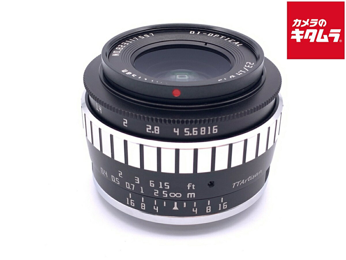 【中古】 【並品】 銘匠光学 TTArtisan 23mm f/1.4 C フジフイルムX用 ブラック×シルバー 【交換レンズ】
