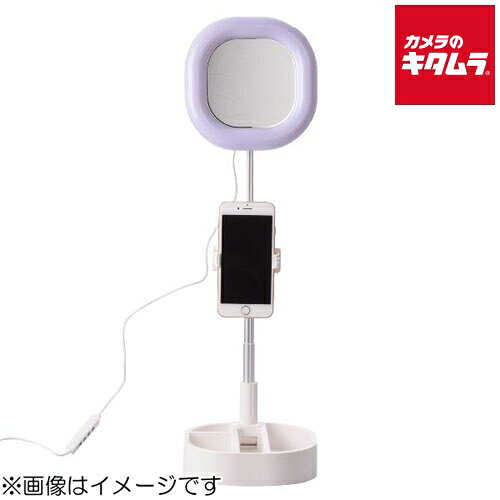 エツミ E-2284 VLOG キャワミライト スクエア ホワイト