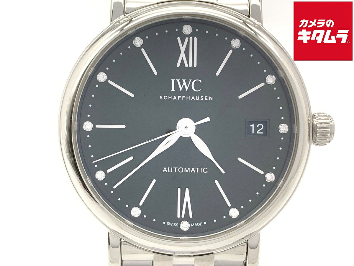 【中古】 【良品】 IWC ポートフィノ グリーン IW458602 ステンレススティール 【1年保証】