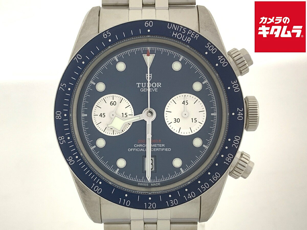 【中古】 【美品】 チューダー ブラックベイ クロノ ブルー 79360B ステンレススティール 【1年保証】