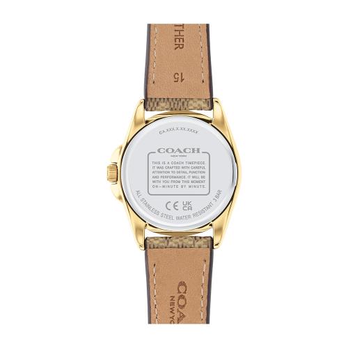 コーチ レディース腕時計 GREYSON 28 CH G 茶革 14504107