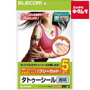 エレコム EJP-TATA45 タトゥシール 透明 A4 5枚