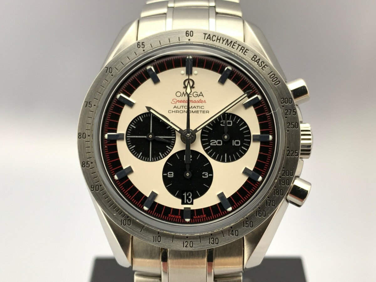 【中古】 【良品】 オメガ(OMEGA) スピードマスター ホワイト 3559.32 ステンレススティール ミハエル・シューマッハ 【1年保証】