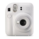 フジフイルム インスタントカメラ instax mini 12 「チェキ」 クレイホワイト 《納期未定》