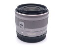 【中古】 【並品】 キヤノン EF-M15-45mm F3.5-6.3 IS STM シルバー 【交換レンズ】