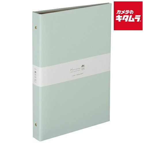ナカバヤシ A-HR3Y-201-B ハルマー バインダー式ポケットアルバム L判3段120枚 ミントブルー