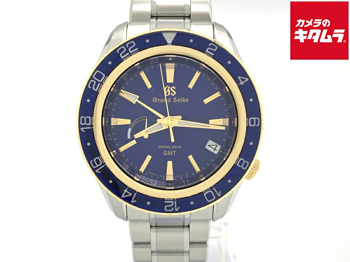 【中古】 【良品】 グランドセイコー スプリングドライブ GMT ブルー SBGE248/9R66-0AW0 ステンレスス..