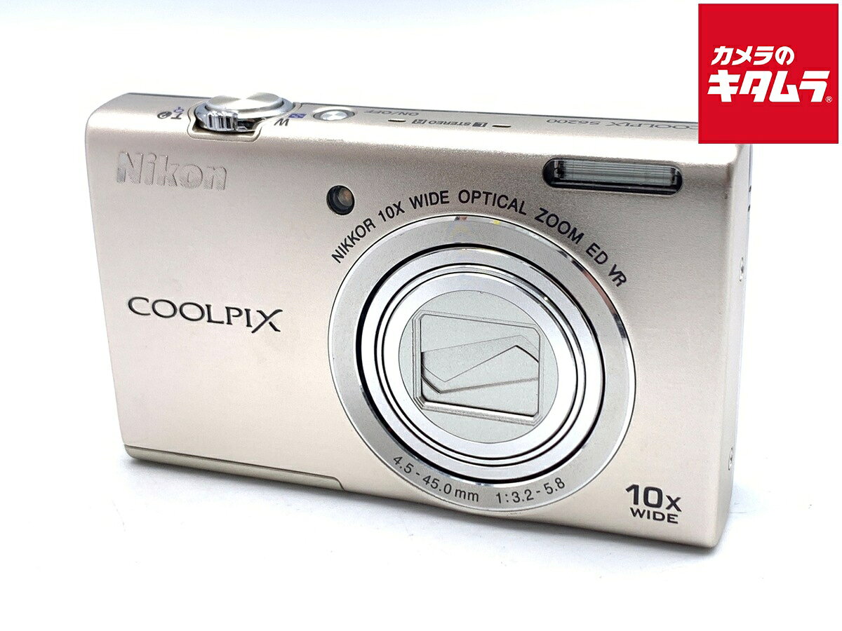 【中古】 【難あり品】 ニコン COOLPIX S6200 プラチナシルバー 【コンパクトデジタルカ ...