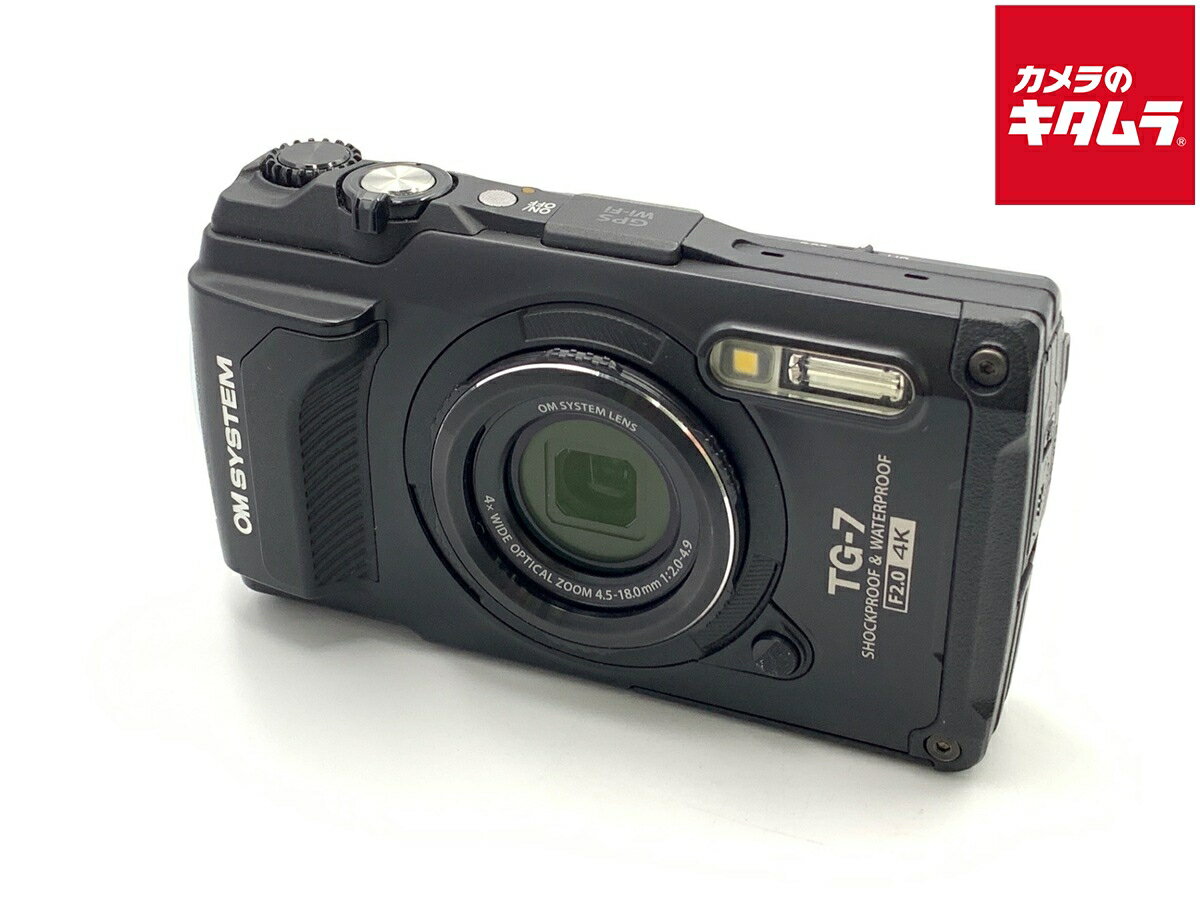 【中古】 【並品】 OM SYSTEM Tough TG-7 BLK ブラック 【コンパクトデジタルカメラ】