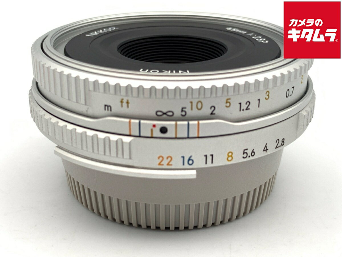 【中古】 【良品】 ニコン Ai-S 45/2.8 P シルバー 【交換レンズ】