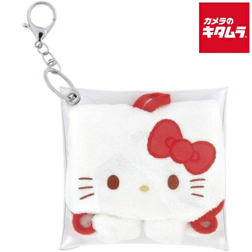 スケーター パペット風 ケース付き ハンドタオル 20×20cm ハローキティ ZPO1-69988