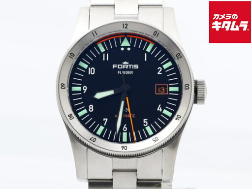 【中古】 【美品】 フォルティス フリーガー F-39 ブラック F422.0005 ステンレススティール 【1年保証】 【中古】 【美品】 フォルティス フリーガー F-39 ブラック F422.0005 ステンレススティール 【1年保証】