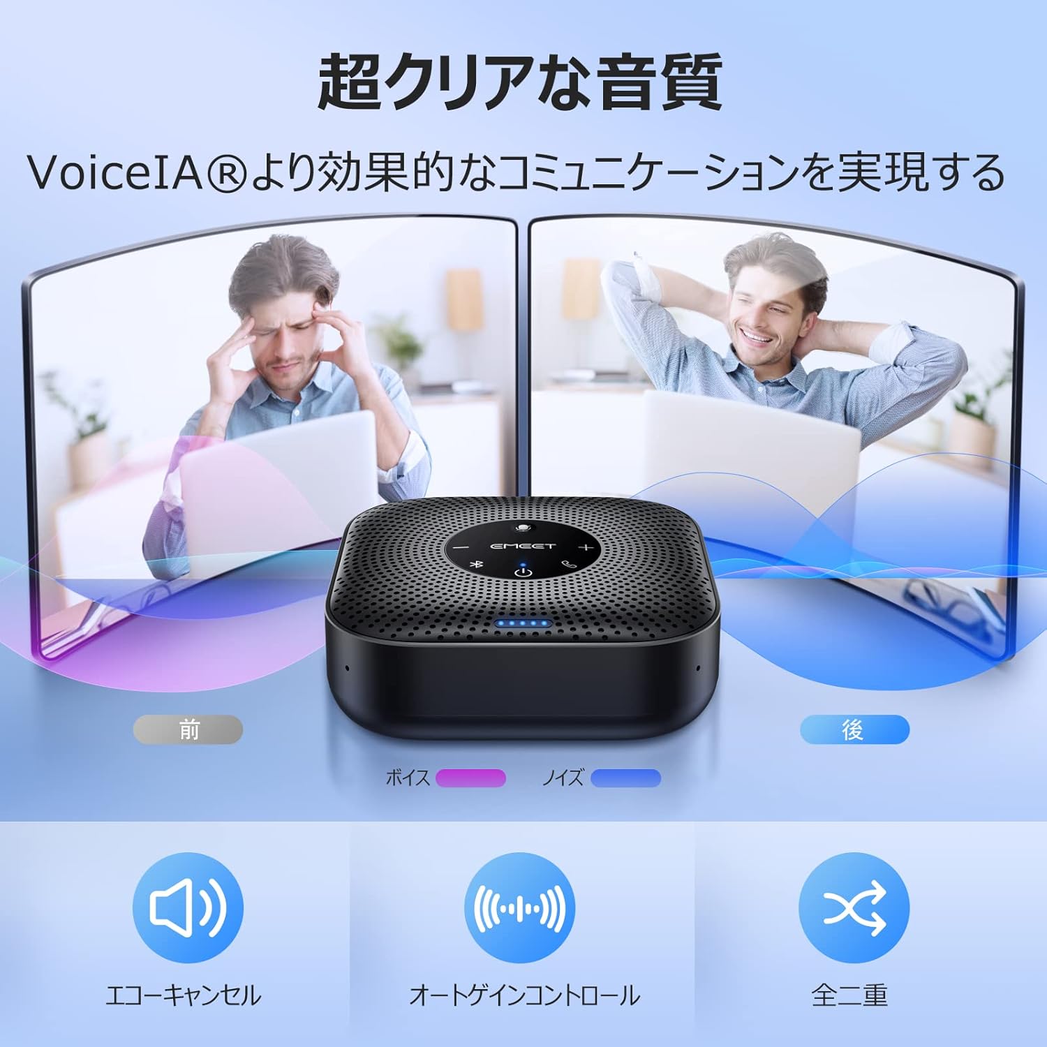 �ں���20%OFF�����ݥ��2/18�ޤǡ�EMEET M0Plus ���ԡ������ե��� ����� �ޥ������ԡ����� Bluetooth�б� 4�Ĥ�AI�ޥ��� 360��������������ޥ��� ���������Υ����Υ���󥻥�� Ϣ�뵡ǽ USB-C��³ ���������� ����饤���� �ƥ��� Zoom/Teams/���å��ץ��б�