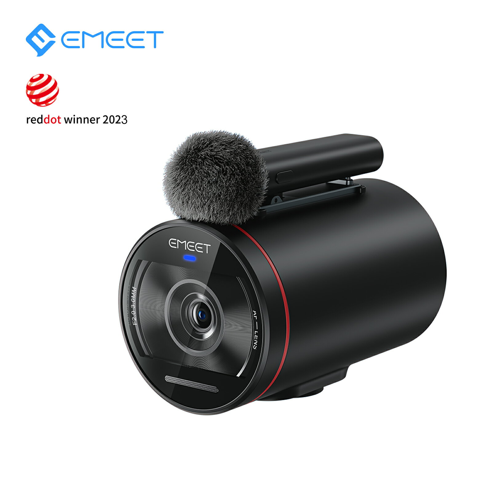 【20％OFF 6/11まで】EMEET StreamCam One webカメラ ライブストリーミングカメラ ワイヤレスピンマイク HD1080P ソニーセンサー搭載 マルチカメラ対応 2つマイク内蔵 8時間駆動 ウェブカメラ …