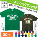 【オリジナルプリント込み】綿Tシャツ【30枚以上限定】 チームオーダー