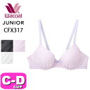 ワコール wacoal ジュニア CFX317 ブラジャー ジュニアブラジャー ワイヤータイプ 3/4カップ STEP3 U字樹脂ワイヤー やわらか かわいい ...
