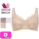 ワコール wacoal BRA124 ブラジャー ノンワイヤー エバーシック Ever Chic 綿混 すっきりシルエット ラク Dカップ WB メール便発送可