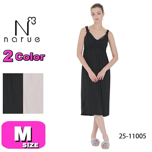 ナルエー narue ルームウェア パジャマ ドレス ナイトドレス ワンピース 25-11005 ノースリーブ パット付 かぶりタイプ T/R天竺 ヒロインナイトドレス Mサイズ 春 夏 秋 母の日 敬老の日 プレゼント ラッピング ギフト