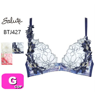 ワコール wacoal サルート salute BTJ427(27シリーズ)VIVA LINEブラ 3/4カップブラジャー Gカップ