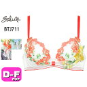 25%OFF【SALE/セール】サルート salute 11 ワコール wacoal BTJ711 ブラジャー 3/4カップ リボンブラ DEFカップ