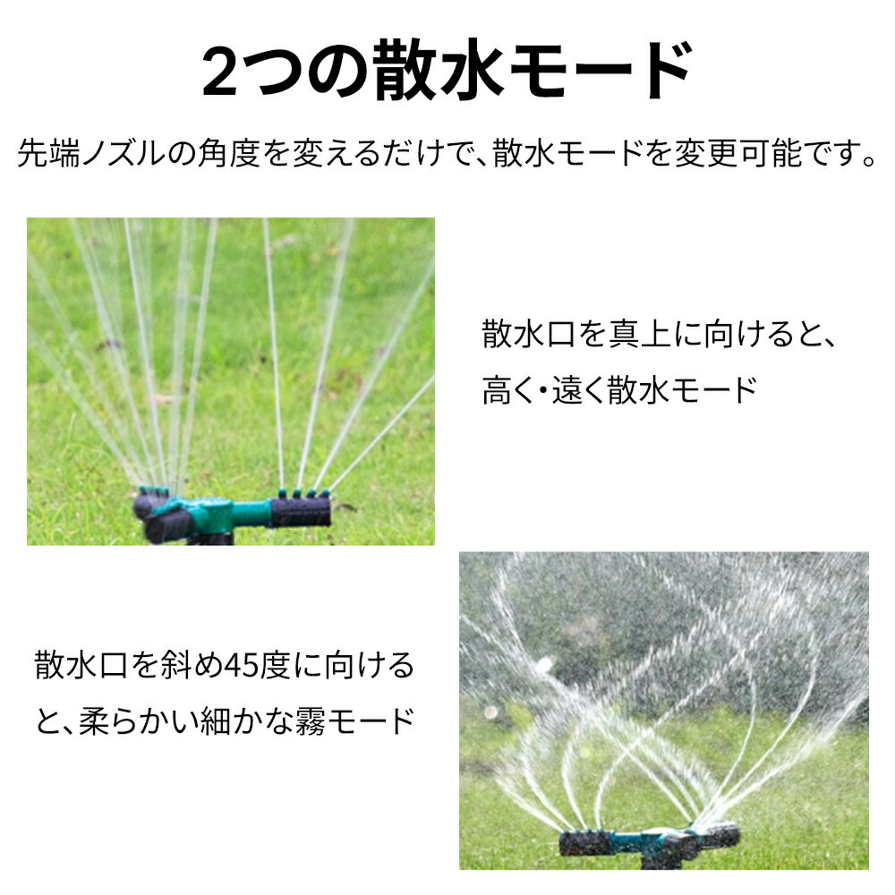 ＼100円クーポン+58%割引!スーパーSALE限定／園芸用スプリンクラー 回転式スプリン...