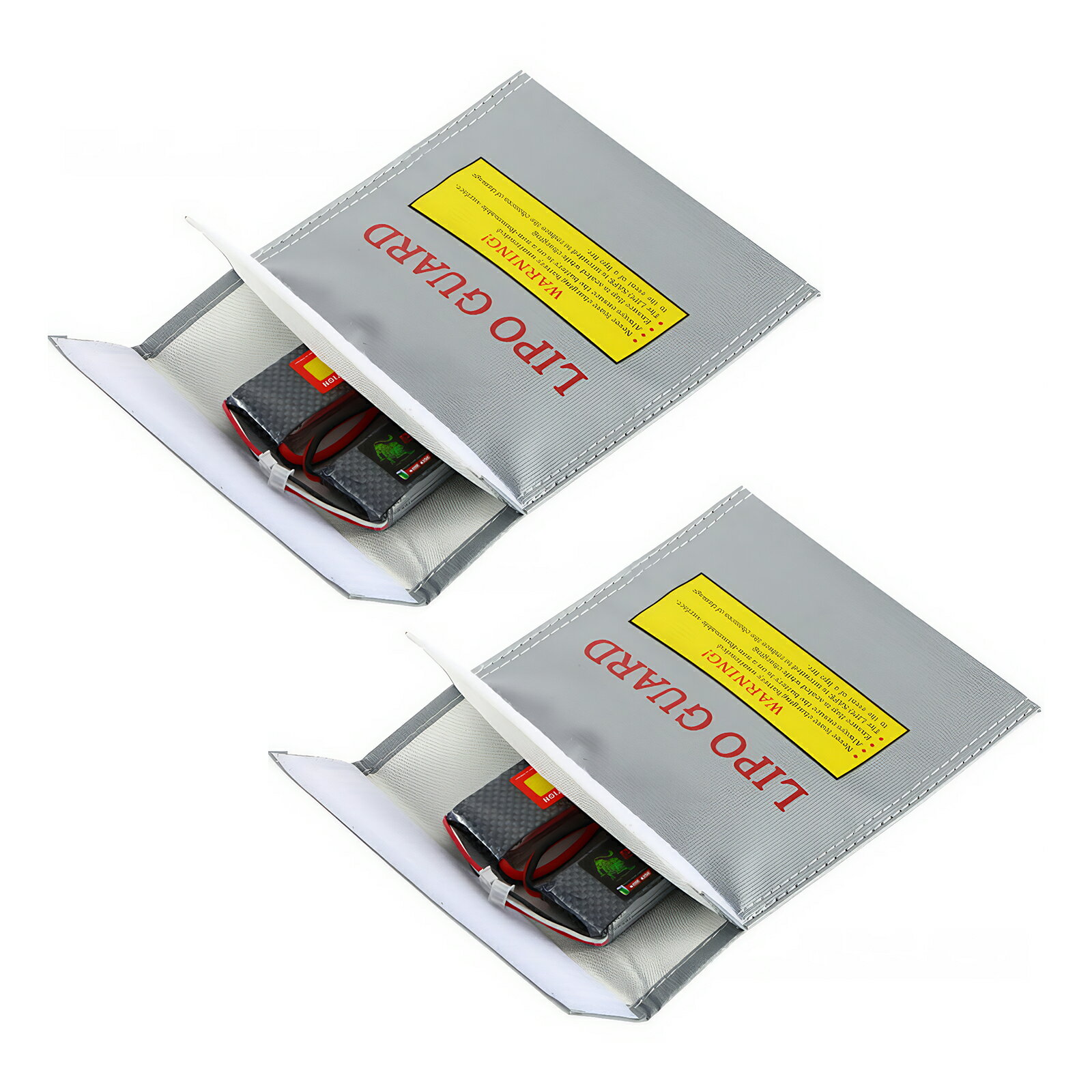 バッテリーバッグ 耐火 リポガード セーフティバッグ LIPO GUARD 180×230mm リチウム 防炎 難燃性 防爆バッグ 保護バッグ 保管ケース リチウムポリマーバッテリー 電池保護 ラジコン 電動ガン RC 送料無料