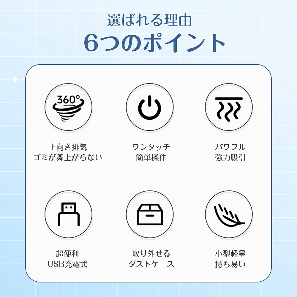 ＼100円クーポン! マラソン限定／ 【子供自分でもデスク掃除！】卓上クリーナー 充...