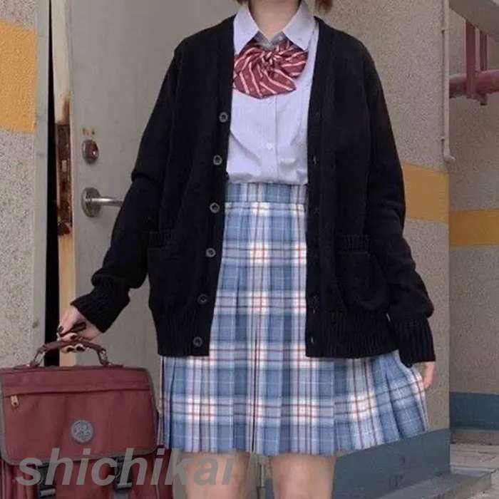 スクールカーディガン Vネック ニットカーディガン 男子 女子 学生 制服 春 薄手 ゆったり 女の子 男の子 スクールセーター ニット 羽織り アウター 秋 冬 無地 グレー ネイビー ブラック 紺 黒 THOM WILLS