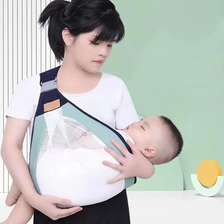 メッシュ 赤ちゃん 新生児 ベビーキャリア 肩キャリア ベビースリング 前向き抱っ...