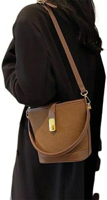 ショル 人気 通勤 オシャレ 秋冬レディースバッグスクラブバケツバッグ大容量ワンショルダー斜め掛け気..