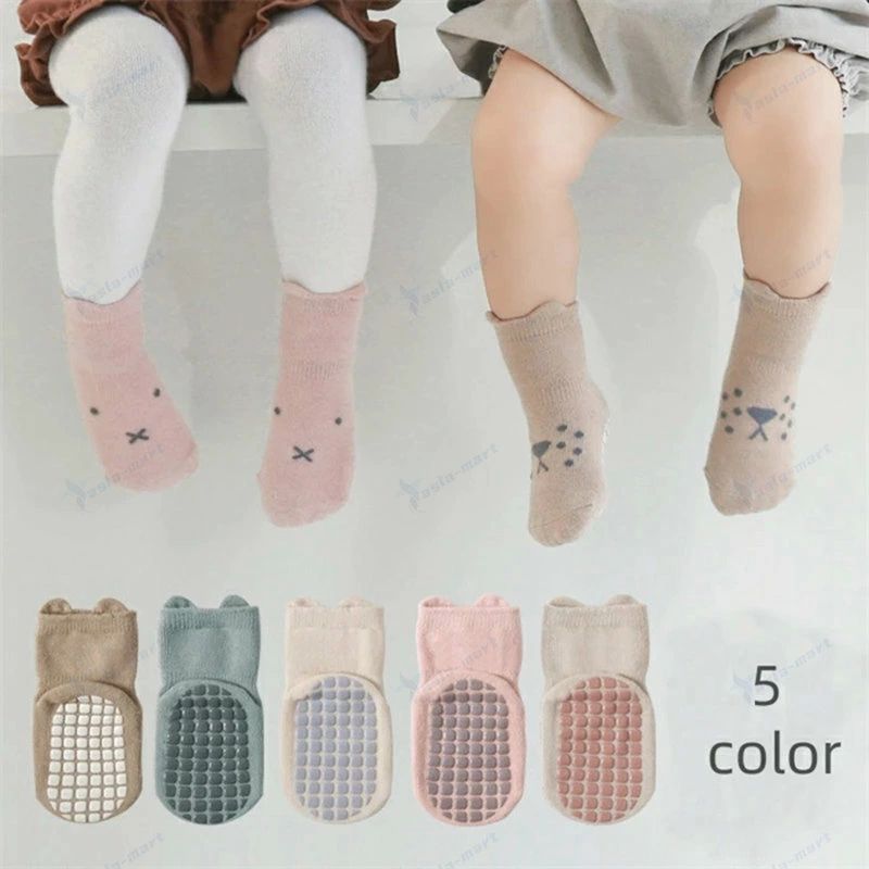 キッズ靴 ベビー靴下 ベビーソックス 女の子 転倒防止 男の子 くつ下 動物 アニマル コットン 綿 ソックス キッズ 滑り止め 靴下