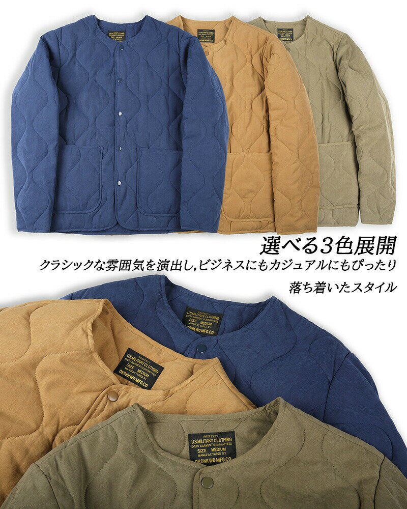 おしゃれ 軽量 シンプル 薄手 アウター 防寒 保温 薄手ダウン クルーネックボタン 紳士 メンズ ダウンジャケット ベーシック